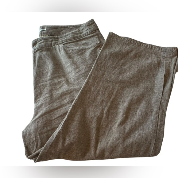 COTTON GINNY
Linen Blend Wide Leg Pants Taupe Brown Summer Resort Wear - Picture 2 of 8